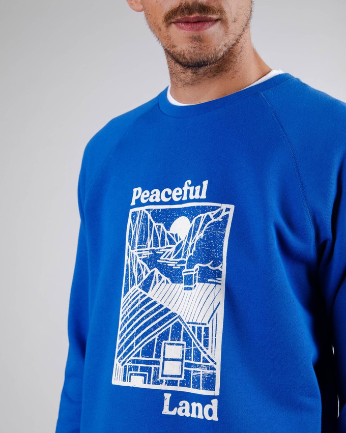 Peaceful Land Sweatshirt Blue from Brava Fabrics