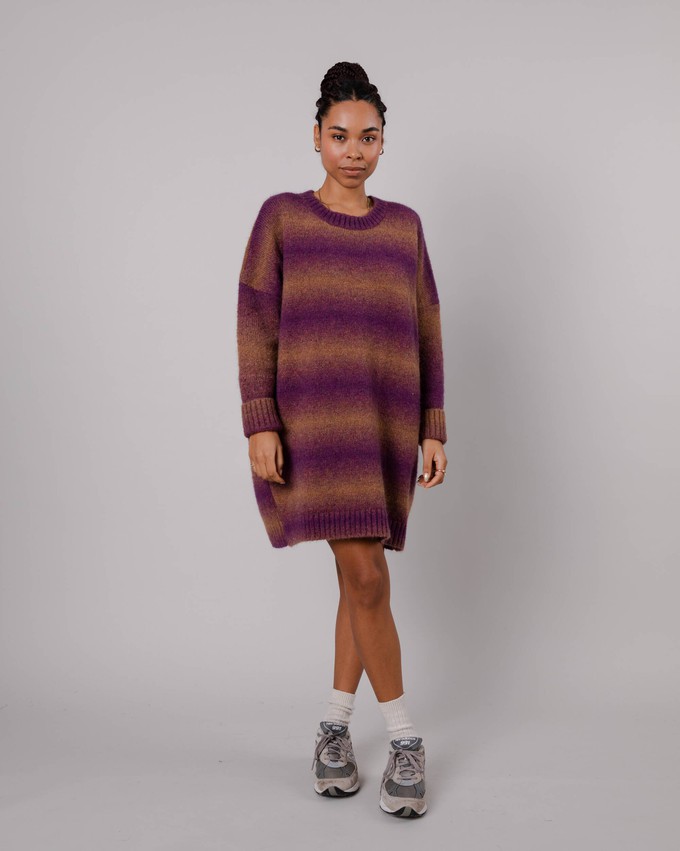 Knitted Alpaca Dress Grape from Brava Fabrics