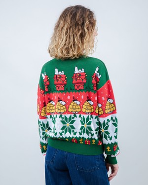 Peanuts Xmas Cotton Sweater Multicolor from Brava Fabrics