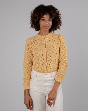 Holeknit Knitted Jacket Yellow from Brava Fabrics