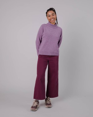 Perkins Wool Sweater Grape from Brava Fabrics