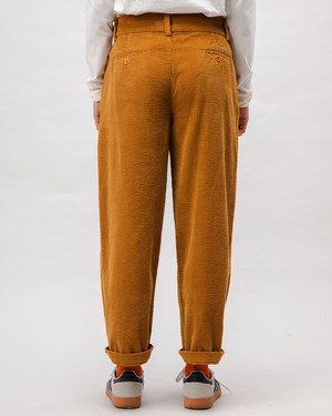 Corduroy Pleated Pants Camel from Brava Fabrics