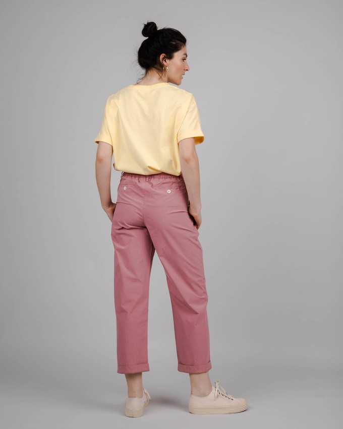 Elastic Pleated Chino Dusty Pink from Brava Fabrics