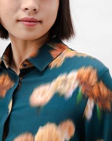 Nebula Viscose Blouse Navy via Brava Fabrics