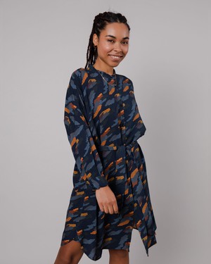 Ucon Palma Oversized Mao Dress Navy from Brava Fabrics