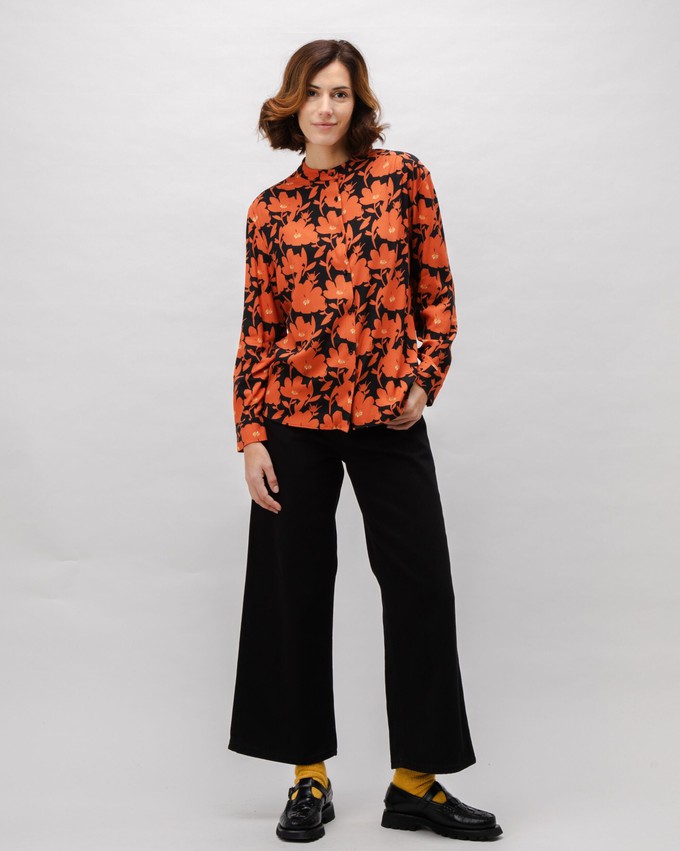 Bloom Boho Viscose Blouse Black from Brava Fabrics