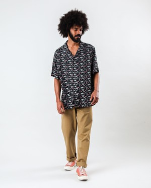 Kodak Film Aloha Shirt Black from Brava Fabrics