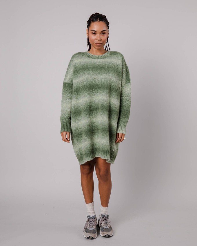 Knitted Alpaca Dress Moss from Brava Fabrics