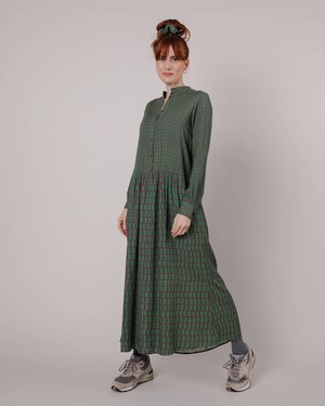 Geo Long Mao Dress Green from Brava Fabrics