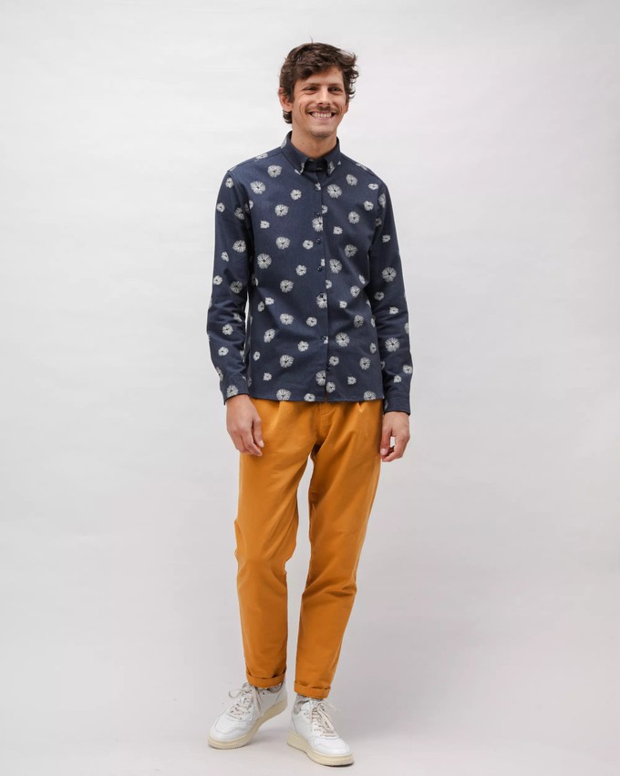 Urchin Flannel Shirt Navy from Brava Fabrics