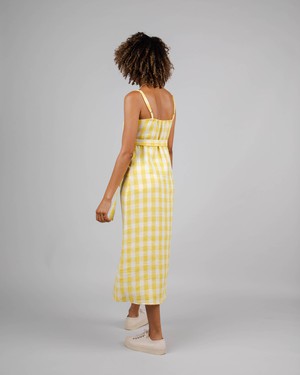 Lorena Strap Dress Lemon from Brava Fabrics