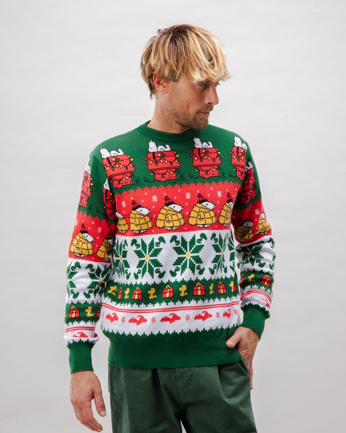 Peanuts Xmas Cotton Sweater Multicolor from Brava Fabrics