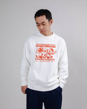 Hoxton Four Corners Unisex Sweatshirt White from Brava Fabrics