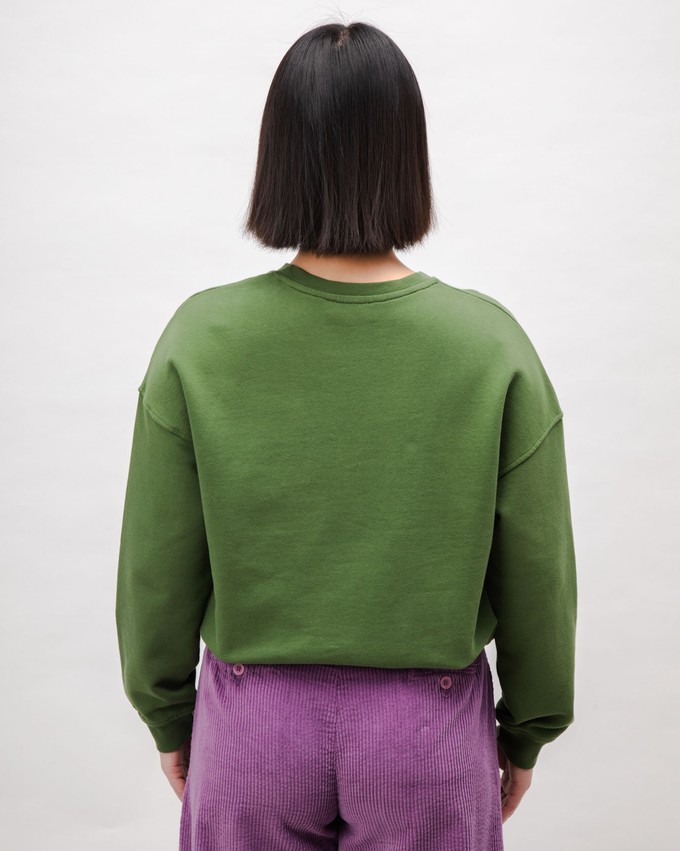 BRV Squared Cotton Sweatshirt Green from Brava Fabrics