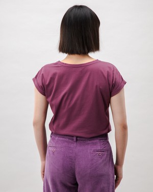 Dusk Scoop Cotton Tee Grape from Brava Fabrics