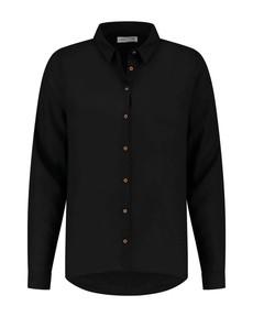 Michelle Shirt Black Tencel via Charlie Mary