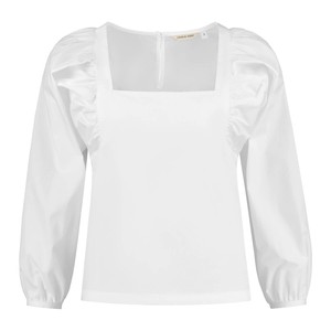 White Cotton Puff Sleeves top from Charlie Mary