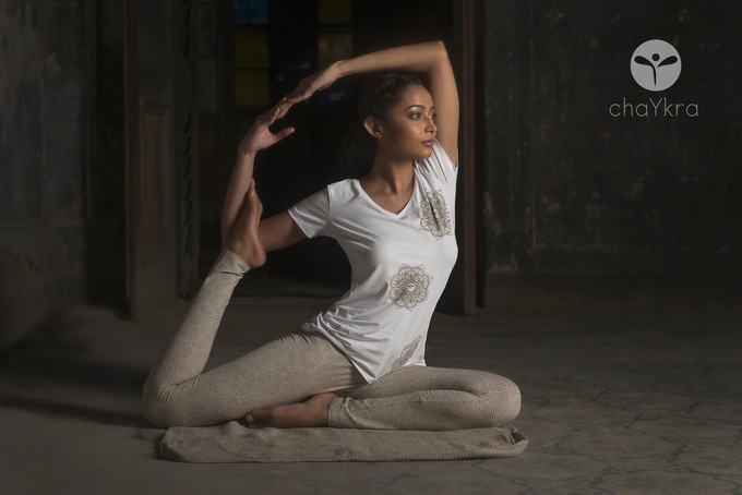 Golden Goddess Loungewear / Home Yoga Set from chaYkra