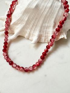 Red Sparkle Bubble Beads Necklace via Chillax