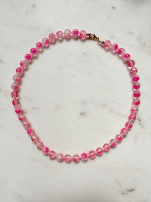 Pink Sparkle Bubble Beads Necklace from Chillax