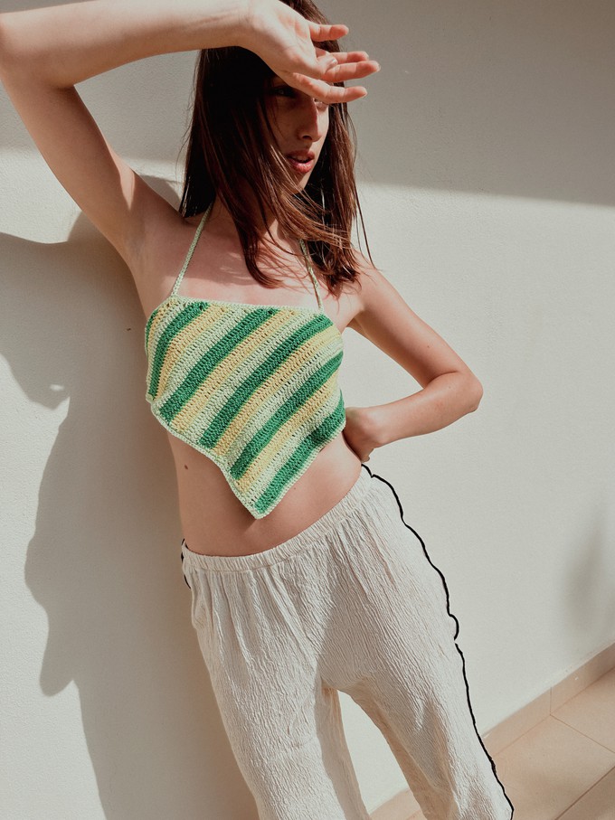 Sun and Chill Striped Crochet Top from Chillax