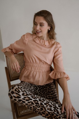 KATE TOP - PEACH from ELJO THE LABEL