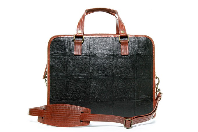 Leather Compact Briefcase from Elvis & Kresse