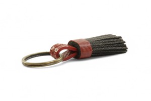 Mini Leather Tassel Keyring from Elvis & Kresse