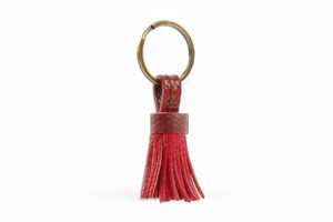 Mini Leather Tassel Keyring from Elvis & Kresse