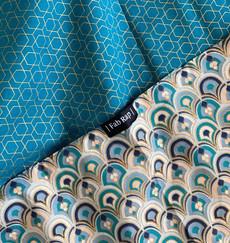 Furoshiki Gift Wrap - 9 Piece Art Deco & Ocean Bundle Fabric Gift Wrap via FabRap