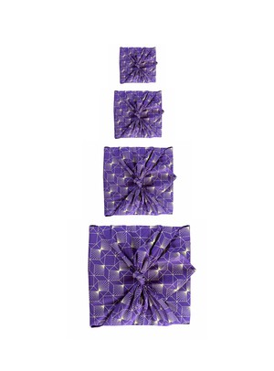 Furoshiki Gift Wrap Plum Diamonds Fabric Gift Wrap from FabRap