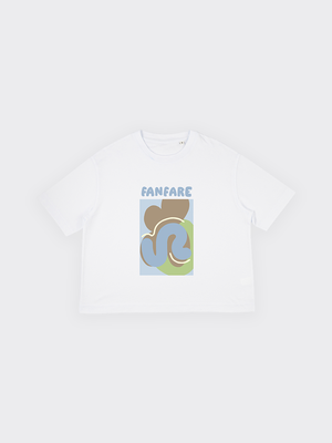 Organic Cotton T-shirt with Elle Guest Print from Fanfare Label