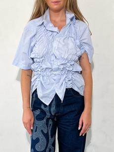 Darcy Upcycled Button Up Shirt via Fanfare Label