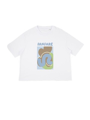 Organic Cotton T-shirt with Elle Guest Print from Fanfare Label