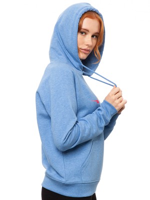 Möwenflug Hoodie blue melange from FellHerz T-Shirts - bio, fair & vegan