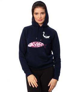 La Capitana Hoodie navy via FellHerz T-Shirts - bio, fair & vegan