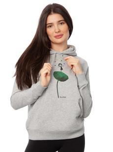 Rainbow Juggleuse Hoodie heather gray via FellHerz T-Shirts - bio, fair & vegan