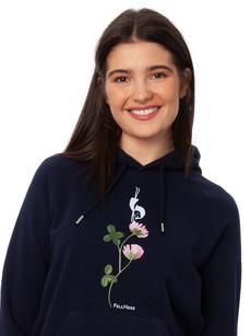 Lucky Clover Hoodie navy via FellHerz T-Shirts - bio, fair & vegan