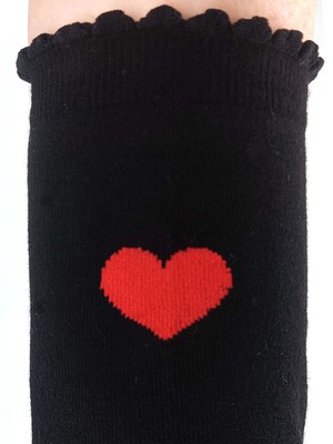 Socks with viscose (from bamboo cellulose) heart black from FellHerz T-Shirts - bio, fair & vegan