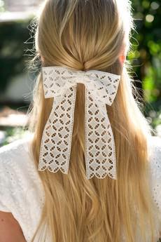 Embroidered Hair Bow Gift via GAÂLA