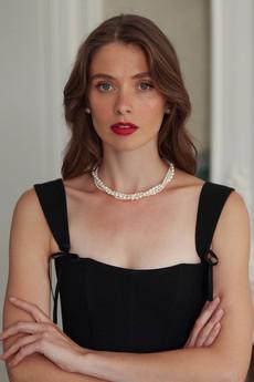 Mathilde Multistrand Pearl Necklace via GAÂLA