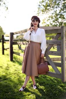 Audrey Wool Skirt via GAÂLA