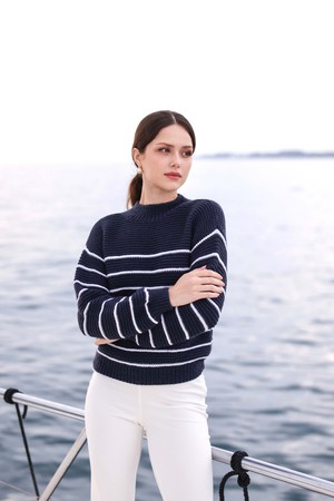 Marine Merino Wool Sweater from GAÂLA