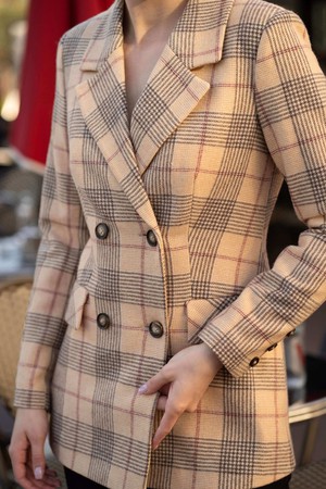 Christopher Plaid Blazer from GAÂLA