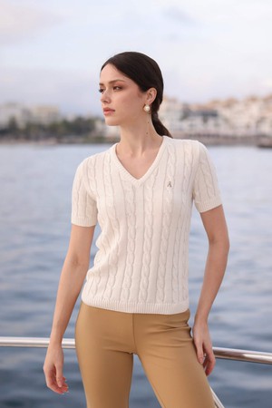 Talina Cable Knit Top from GAÂLA