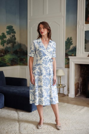 Elsie Toile De Jouy Dress from GAÂLA