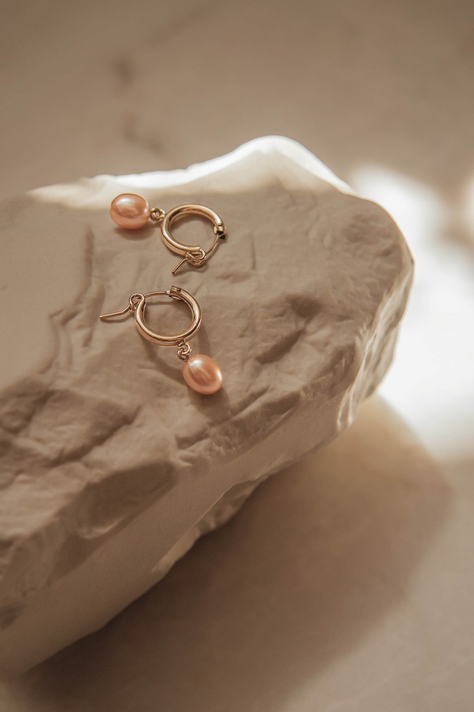 Rose Pearl Earrings from GAÂLA