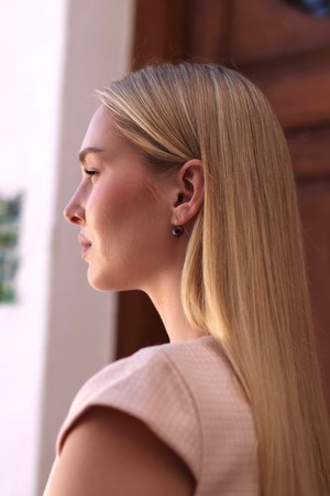 Poppy Garnet Earrings from GAÂLA