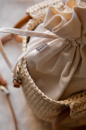 Ruth Raffia Bucket Bag from GAÂLA