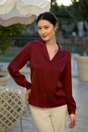 Asya Stretch Silk Blouse from GAÂLA